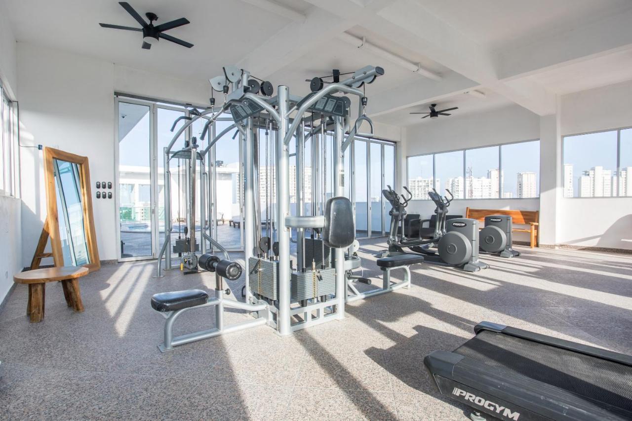Capital O Cancun Ocean View, 칸쿤 외부 사진 The gym at the hotel