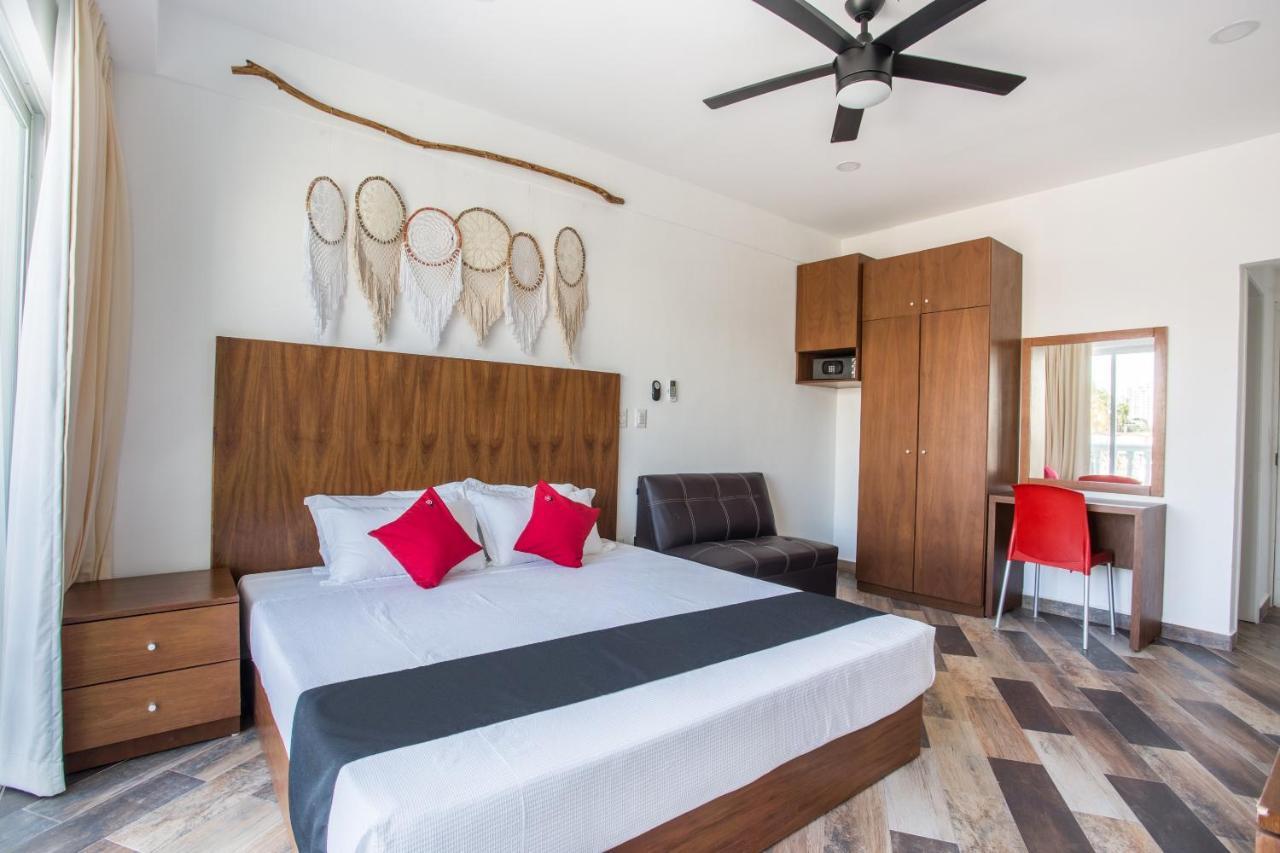 Capital O Cancun Ocean View, 칸쿤 외부 사진 A bedroom at the hotel
